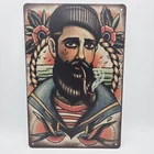 Vintage Tattoo  Metal Tin Sign, 8x12inch