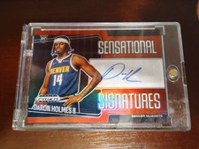 2024-25 Prizm Black DaRon Holmes II Sensational Signatures RC Red Auto #/99