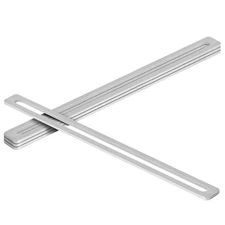 4 Pcs 16 x 1 inch Slotted Flat Mending Plate, 5/32 Thick, Stainless Steel,Repair