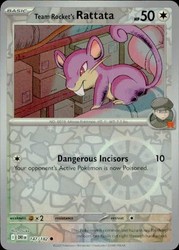 Team Rocket's Rattata 147/182 Destined Rivals Reverse Holo