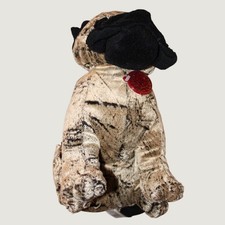 Dan Dee Collector's Choice Pug Plush Stuffed Animal Brindle Tan Black Dog
