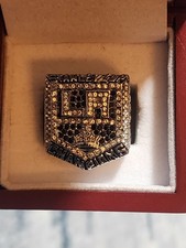 La Kings 2014 Stanley Cup Championship Ring Stainless Steel Black And White Gems