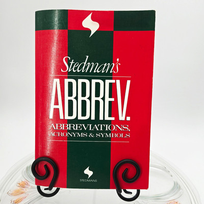 Book: Stedman's Abbreviations, Acronyms & Symbols