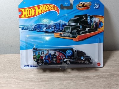 *FREE SHIP* JUSTICE LEAGUE HYPE HAULER Hot Wheels Track Fleet Diecast Semi