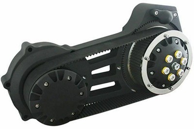 Ultima 2'' Open Belt Drive Primary Harley Heritage / Fatboy Softail Black 2007-16
