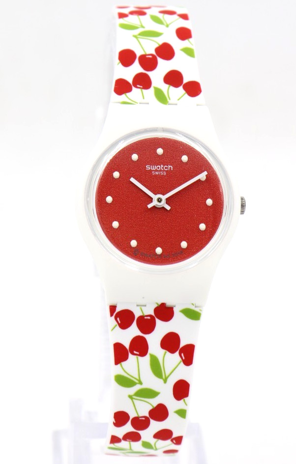 New Swiss Swatch Originals CERISE MOI Silicone Petite Watch 25m LW167 $70