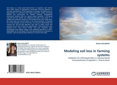 Modeling soil loss in farming systems Robert Mulebeke