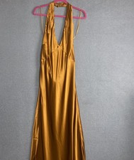 Reformation copper Daniela Silk Dress size 16 