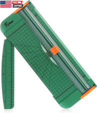 Green A4 Paper Cutter 12 Inch Titanium Straight Paper Trimmer with Side Ruler fo