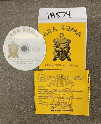 Children Of The Great Warrior by Aba Koma CD No Case #1A574