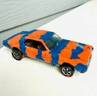 Hot Wheels Redline 1967 Custom Cougar Orange w Painted Tooth Deep Dish Wheels