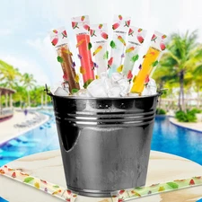 300 Pcs Summer Ice Lolly Bags Disposable Ice Pop Bags Summer Fruit Freezer Tu...