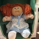 Cabbage Patch Kids Vintage Doll Red Yarn Hair Original red dress  Original Box