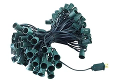 C9 Light Strand, 100FT Christmas Stringer with 100 Sockets for Outdoor String...