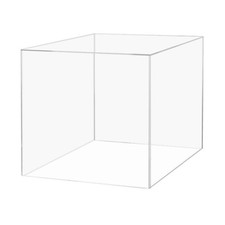 18 Inch Clear Acrylic Display Riser Box with One Open Side No Lid Versatile S...