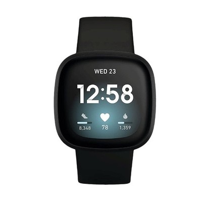 Fitbit Versa 3 Smartwatch Herzfrequenz Fitness Tracker Schwarz