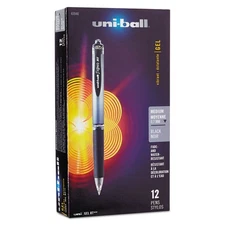 uni-ball Signo Gel RT Roller Ball Retractable Gel Pen Black Ink Medium Dozen