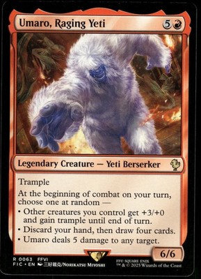 1x Umaro, Raging Yeti - Commander: FINAL FANTASY - NM - MTG
