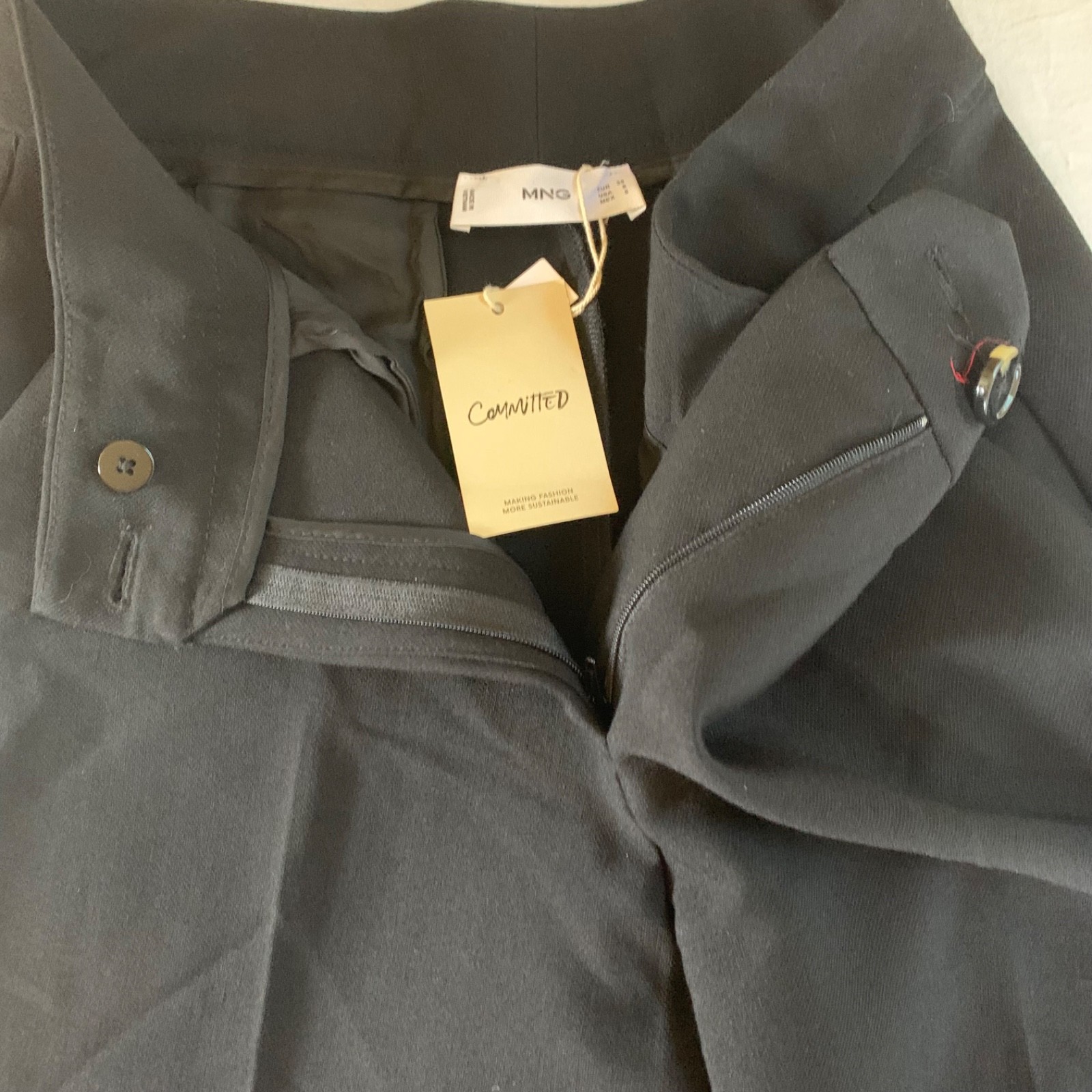 MNG Black Trousers Pants - Women's US Size 6, New with Tags thumbnail 9