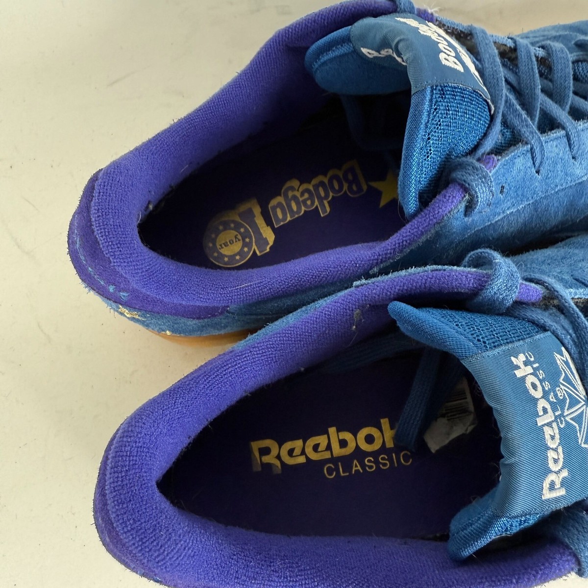 Bodega x Reebok NPC UK 10th Anniversary Lagoon Blue Suede Men’s 9 UK / 10 US Size 11 - Bodega x Reebok NPC UK Lagoon for sale online | eBay main image 4