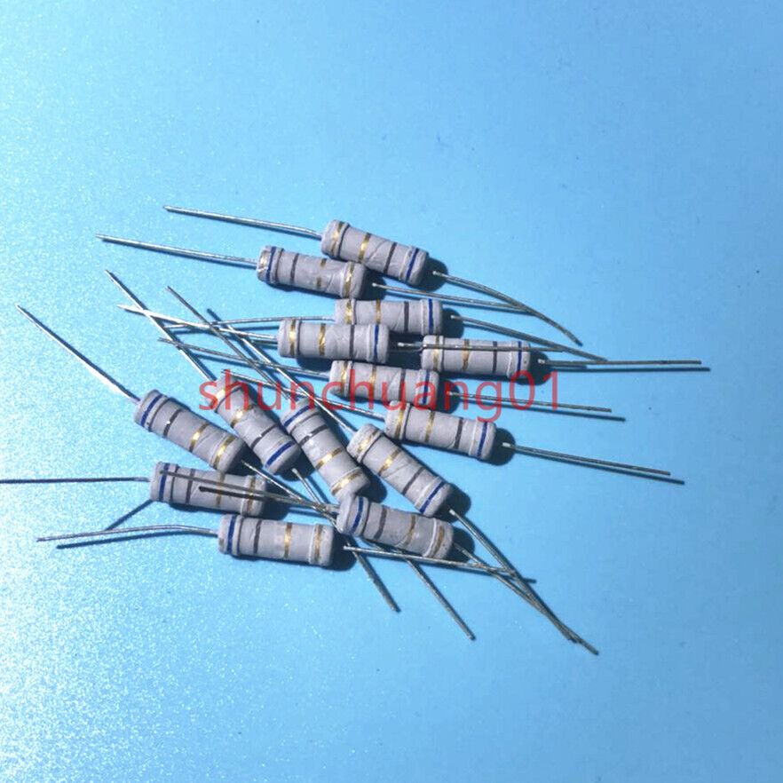 50Pcs 2W 2 Watt Carbon Film Resistor ± 5% 1R/1.2R/1.8R/2R/2.2R/2.4R/2.7R/3R/3.3R