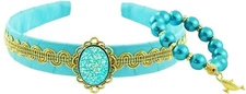 Little Pretends Jasmine Aladdin Headband and/or Bracelet with Genie Lamp Charm