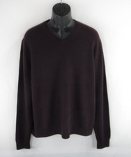 THE MEN'S STORE BLOOMINGDALE'S 100 Cashmere V-Neck Pullover Sweater XXL C48