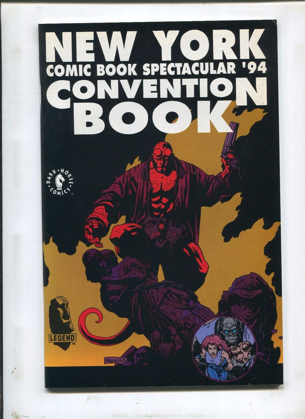 NYC COMIC BOOK SPECTACULAR '94 (8.5) CONVENTION BOOK--HELLBOY COVER!