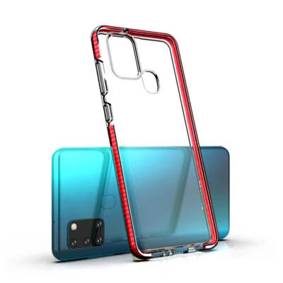 Gel Case für Samsung Galaxy A21s (rot) Stoßstange Abdeckung rot