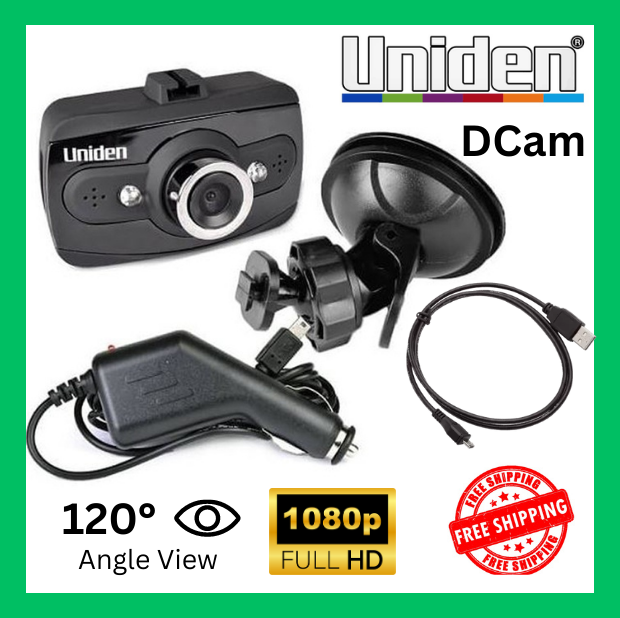 Uniden 1080p HD Dash Cam with 120° Front View for Cars and Trucks Plug-and-Play-image