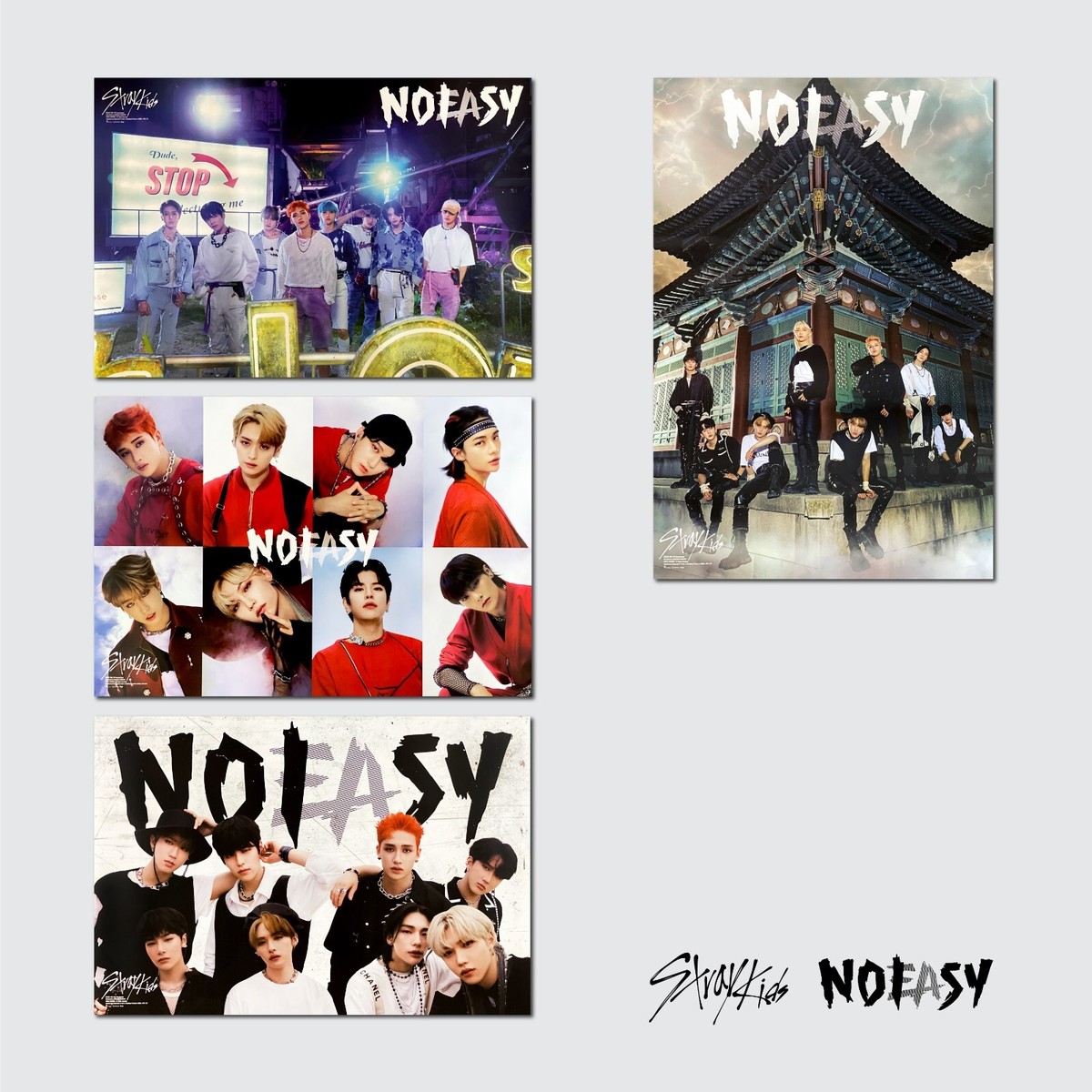 STRAY KIDS | 2ND ALBUM [ NOEASY ] | 4 SET | OFFICIAL KPOP POSTER