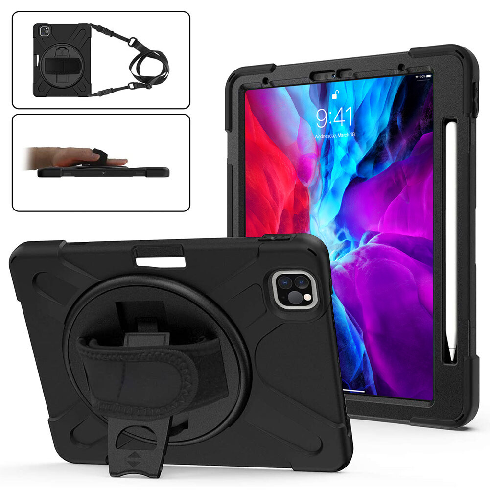 Custodia Militare 3 In 1 [Military Defender] Per IPad Pro 11 2018 – Antiurto, Magneti, Impermeabile, Nero - 2