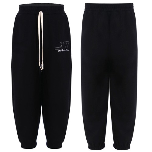 Unisex Kids Pants Workout Bottoms Hip-Hop Sweatpants Casual Trousers Embroidery - Picture 4 of 47