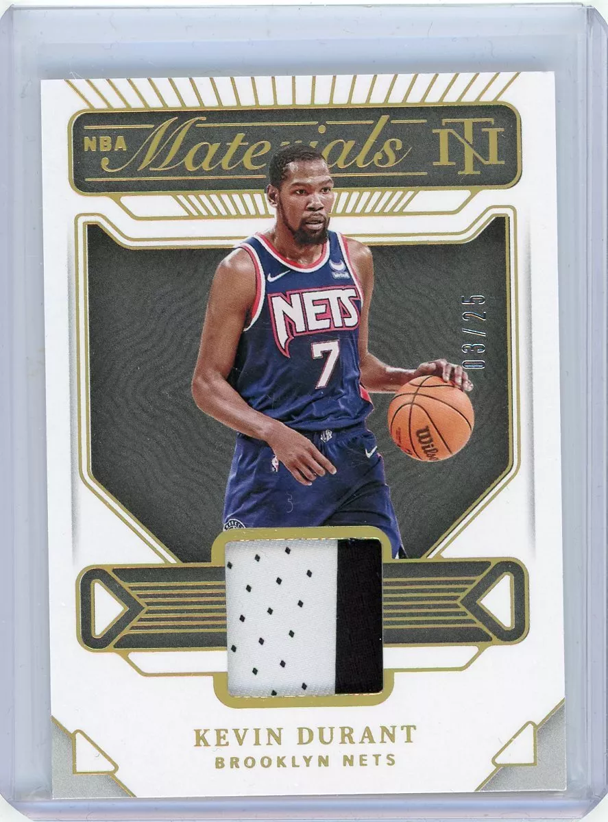 2021-22 Panini National Treasures NBA Materials Gold Patch #NM-KDR Kevin Durant