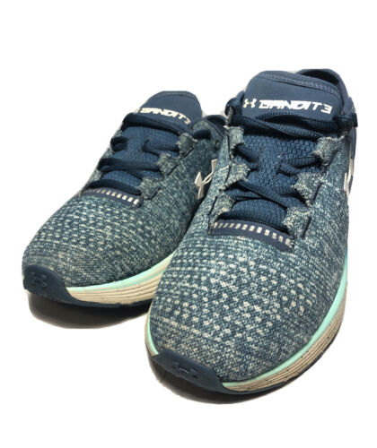 Under Armour Charged Bandit 3 Running Shoes Women's Sz 7 Blue Green 1298664 |