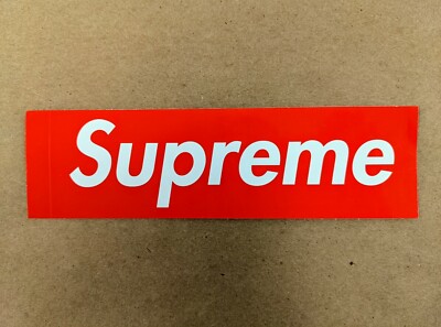 Supreme Red Box Logo Sticker 100% Authentic | eBay