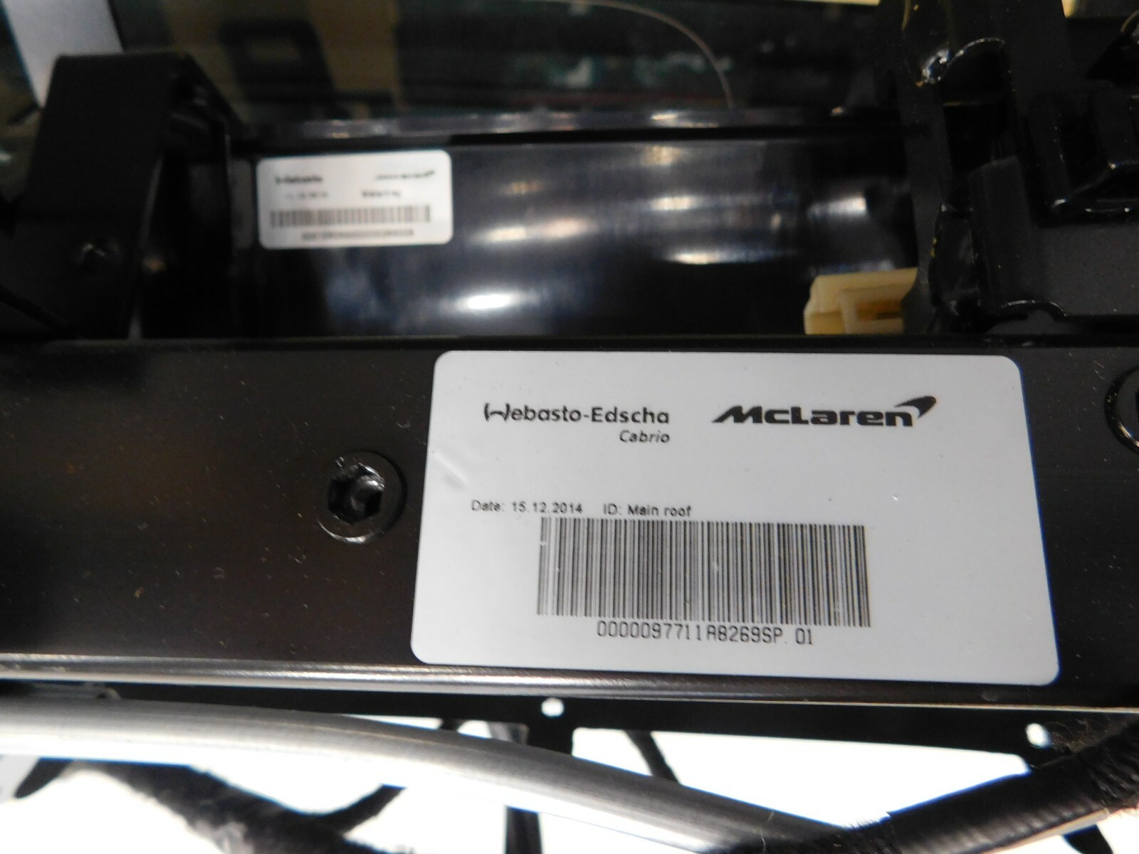 2015 16 17 McLaren 650S Spider Folding Hard Top Roof Panel Assembly #5010 A9