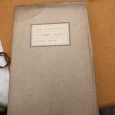 Ex Libris The Australian Ex Libris Society Annual Report 1932