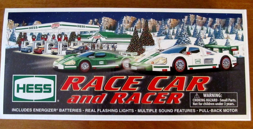 2009 HESS Toy Truck Race Car & Racer with Bag - NEW, IN MINT CONDITION