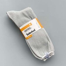Timberland Women's Cushioned Crew Socks 3 Pairs - Wool Blend, Thermal Gray