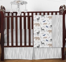 the peanut shell woodland trail baby boy crib bedding set peanut shell