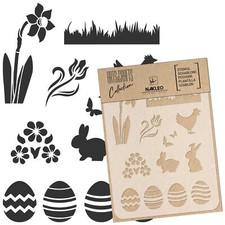DIY Wiederverwendbare Kunststoffschablone // A3 A4 A5 OSTERN // Decoupage -CRAFT