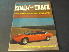 Road and Track Feb 1971 1971 Duesenberg Replica, Lamborghini P250 ID:74247
