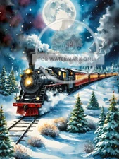 The Christmas Train | A4 Rice Paper | Paper for Decoupage | Decoupage Central