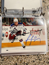 Brandon Dubinsky Signed Autographed New York Rangers 8X10 Photo
