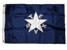 2x3 Embroidered Texas Zavala Lone Star 210D Nylon Flag 2'x3' 2 clips
