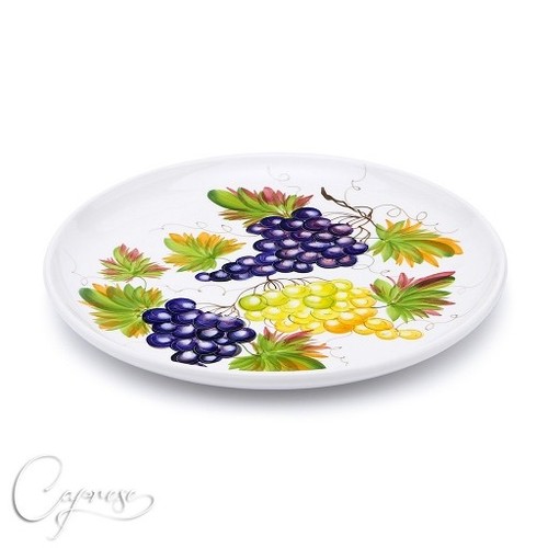 Bassano Ceramic Plate 35 Cm Grapes 2D Design From Italy New | eBay UK