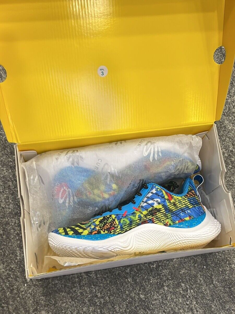 Size 8 - Under Armour Curry Flow 10 x Sour Patch Kids Blue 2022 | eBay