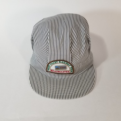Wilson Railroad Engineers cap hat Hickory Stripe Work Train Vancouver BC