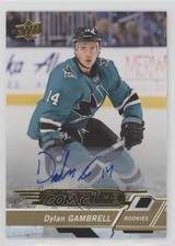 2018-19 Upper Deck Overtime Rookies Gold Foil Auto Dylan Gambrell #48 Auto xp6
